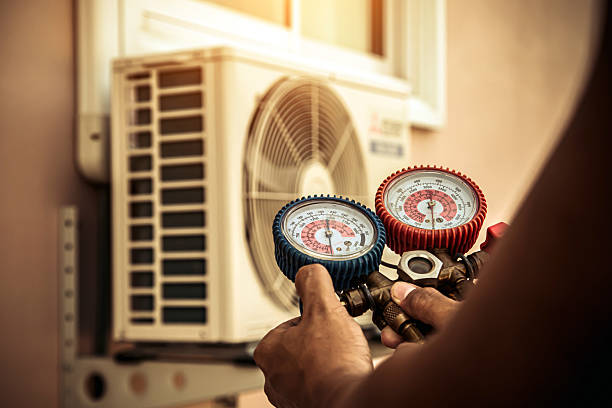 Professional Ac Installation technician working in Croton, OH